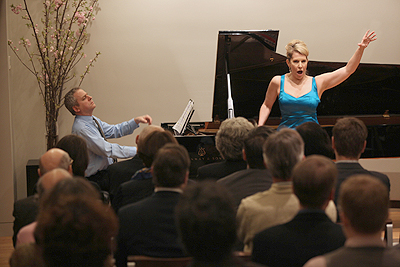 Joyce DiDonato and Jeremy Denk command the stage - Photo by Steve J. Sherman